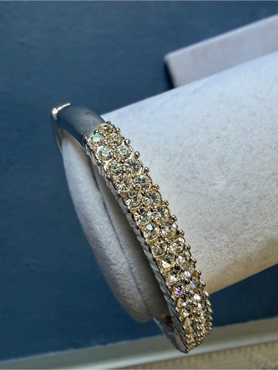 Jennifer Moore Jewelry - Vintage Jennifer Moore Crystal Rhinestone Silver Tone Bracelet,NIB